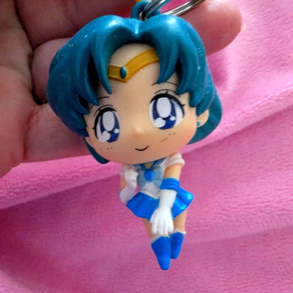 Sailor Moon Backpack Hanger Clip On Keychain Sailor Mercury